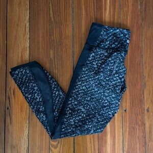 lululemon athletica Black Patterned Leggings